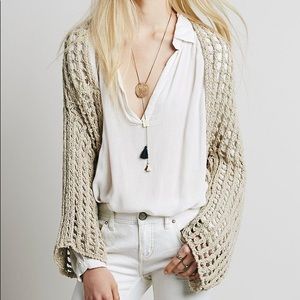 Free People Trinity Loose Knit Shrug